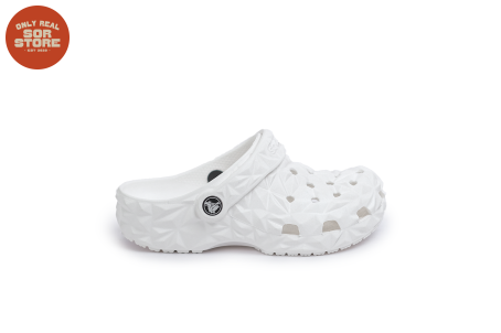 Clog Unisex Crocs Classic Geometric White - 209563-100