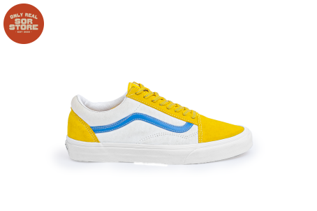 Vans Old Skool White/Yellow/Blue - VN0A38G19XF