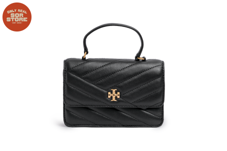 Tory Burch Black Kira Mini Leather Crossbody Bag 