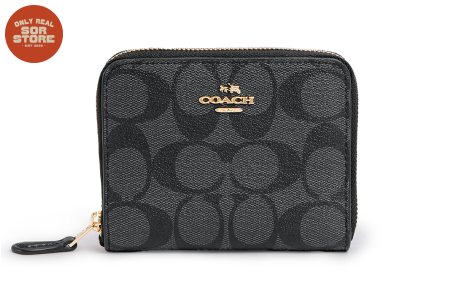 Coach Small Zip Around Wallet leather - F30308