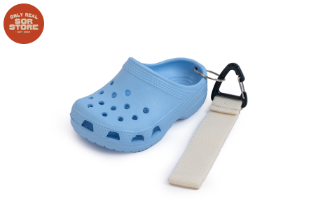 Light Blue Crocs keychain